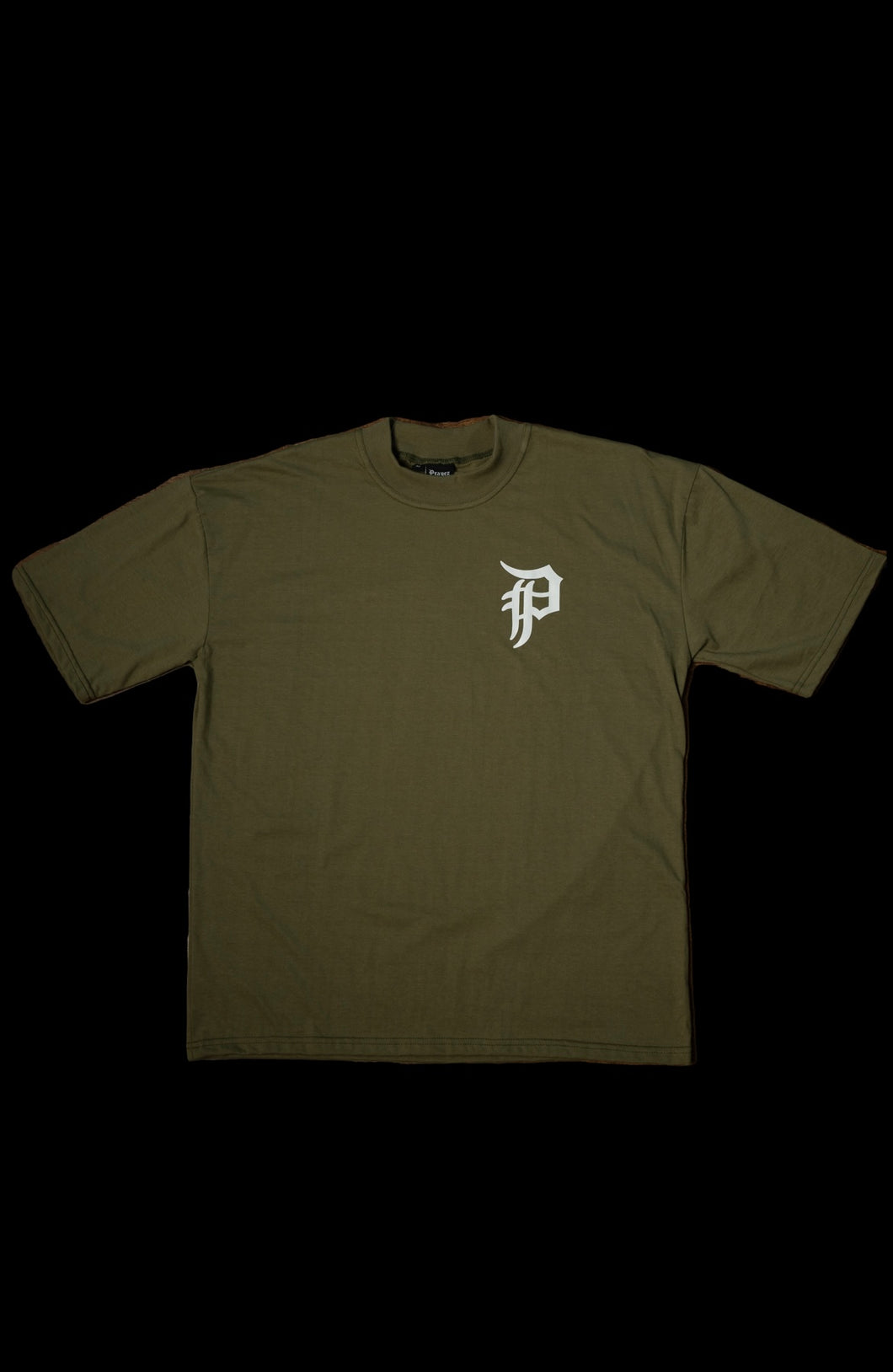 OVERSIZE OLIVE TEE